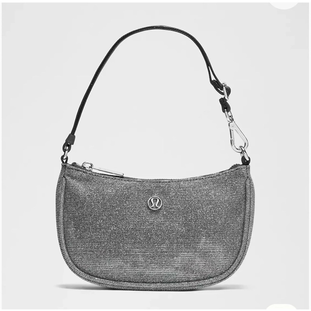lululemon city essentials silver glitter bag NEW